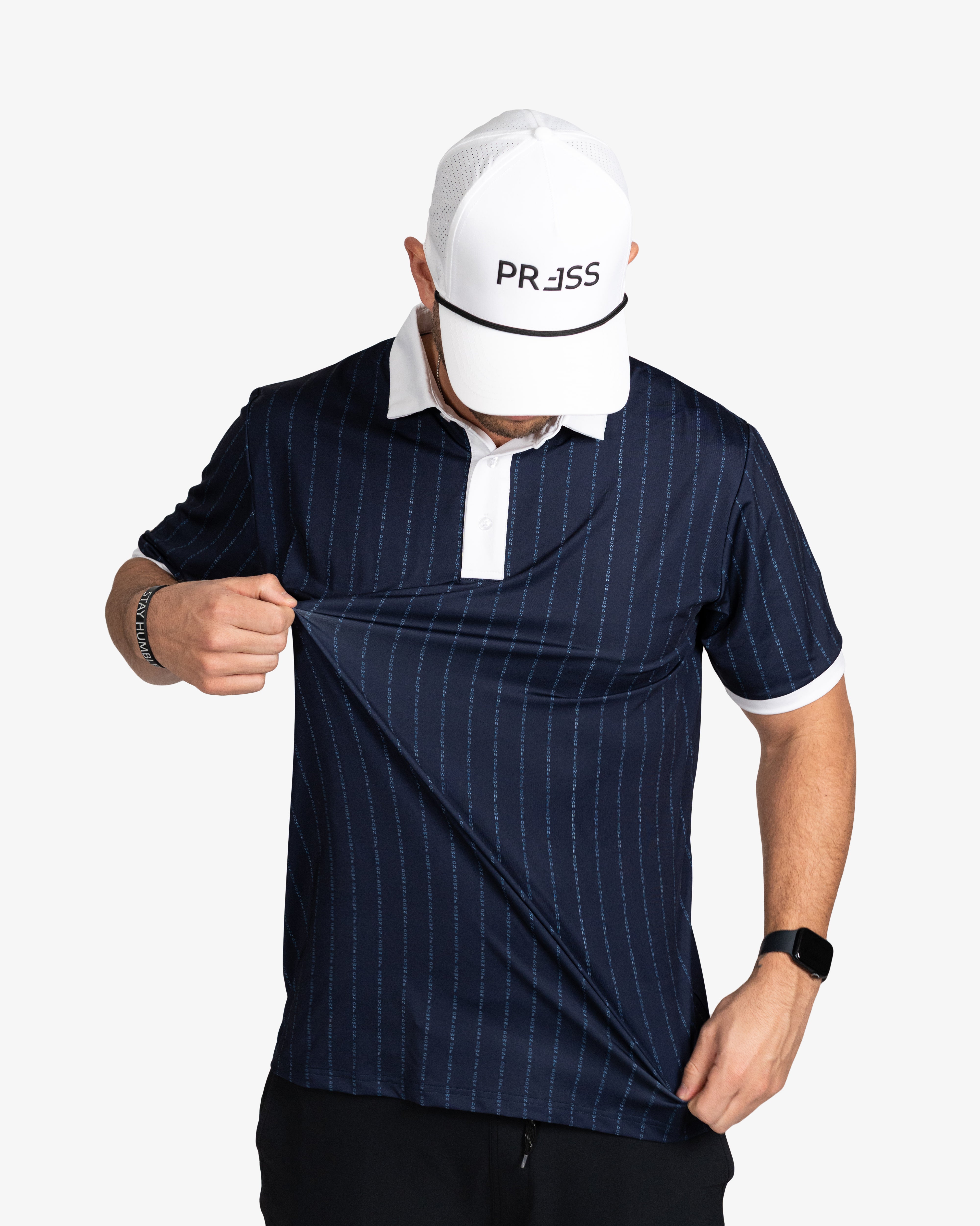 Down One Polo | Blue – Press